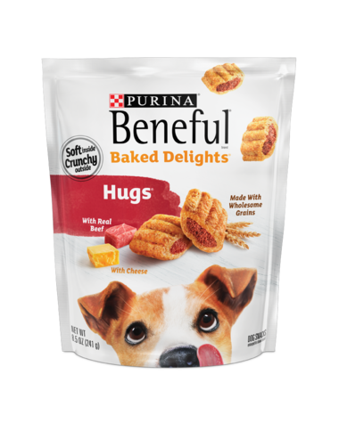 Beneful Baked Delights Hugs Dog Treats 8.5oz