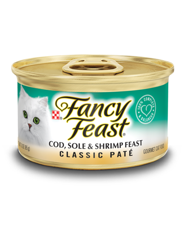 Fancy Feast® Classic Paté Cod, Sole & Shrimp Gourmet Wet Cat Food 3oz